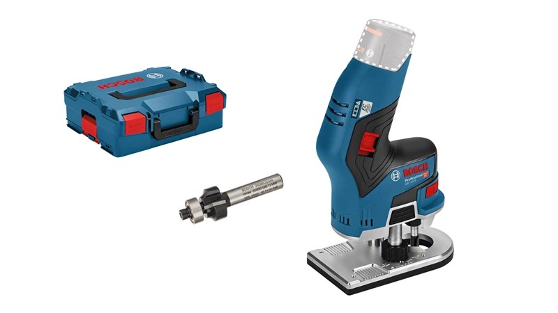 BOSCH Professional GKF 12V-8 Akku-Kantenfräse-Set 12,0 V, ohne Akku