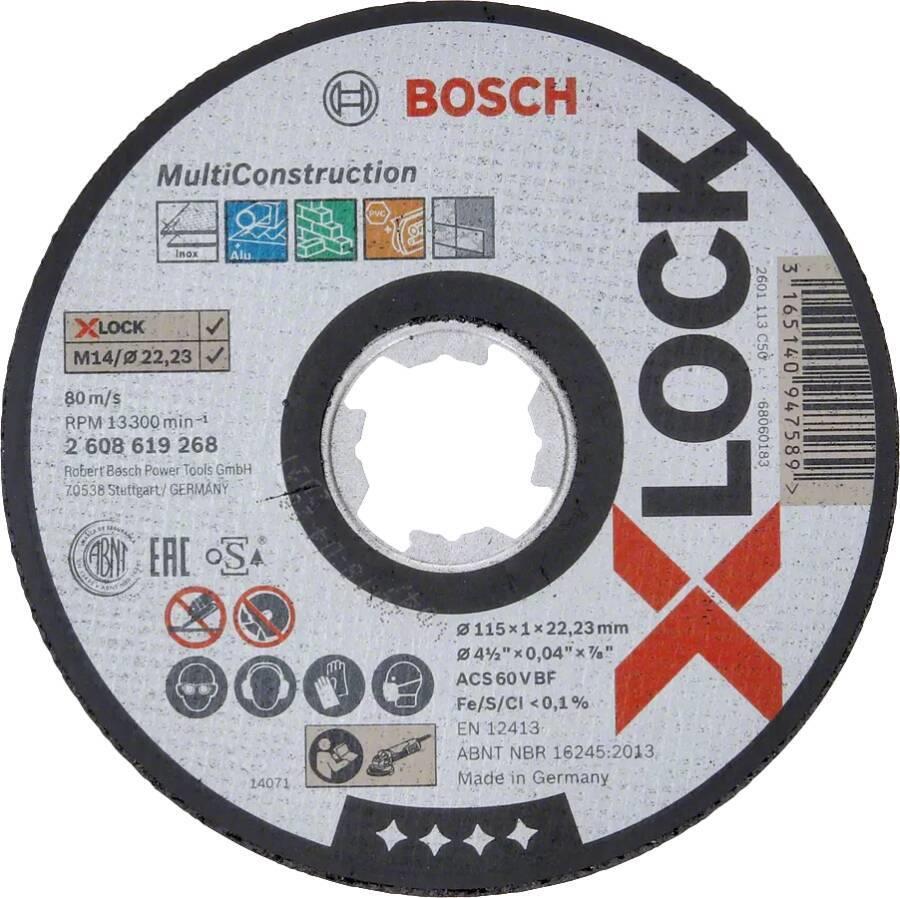 Bosch X-LOCK Trennsch.115x1,0mm Rap.Multi gerade (2608619268)
