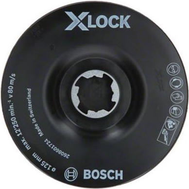Bosch Accessories X-LOCK SCM Stützteller mit Mittelstift, 125mm 2608601724