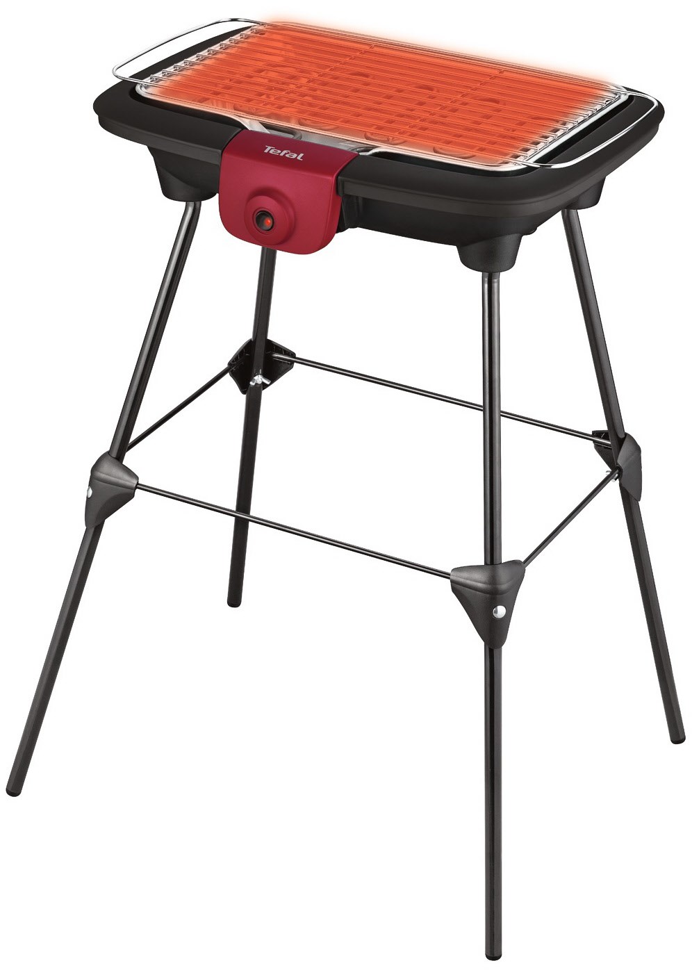 BG90F5 Easygrill Adjust Party-/Barbequegrill schwarz/burgundrot