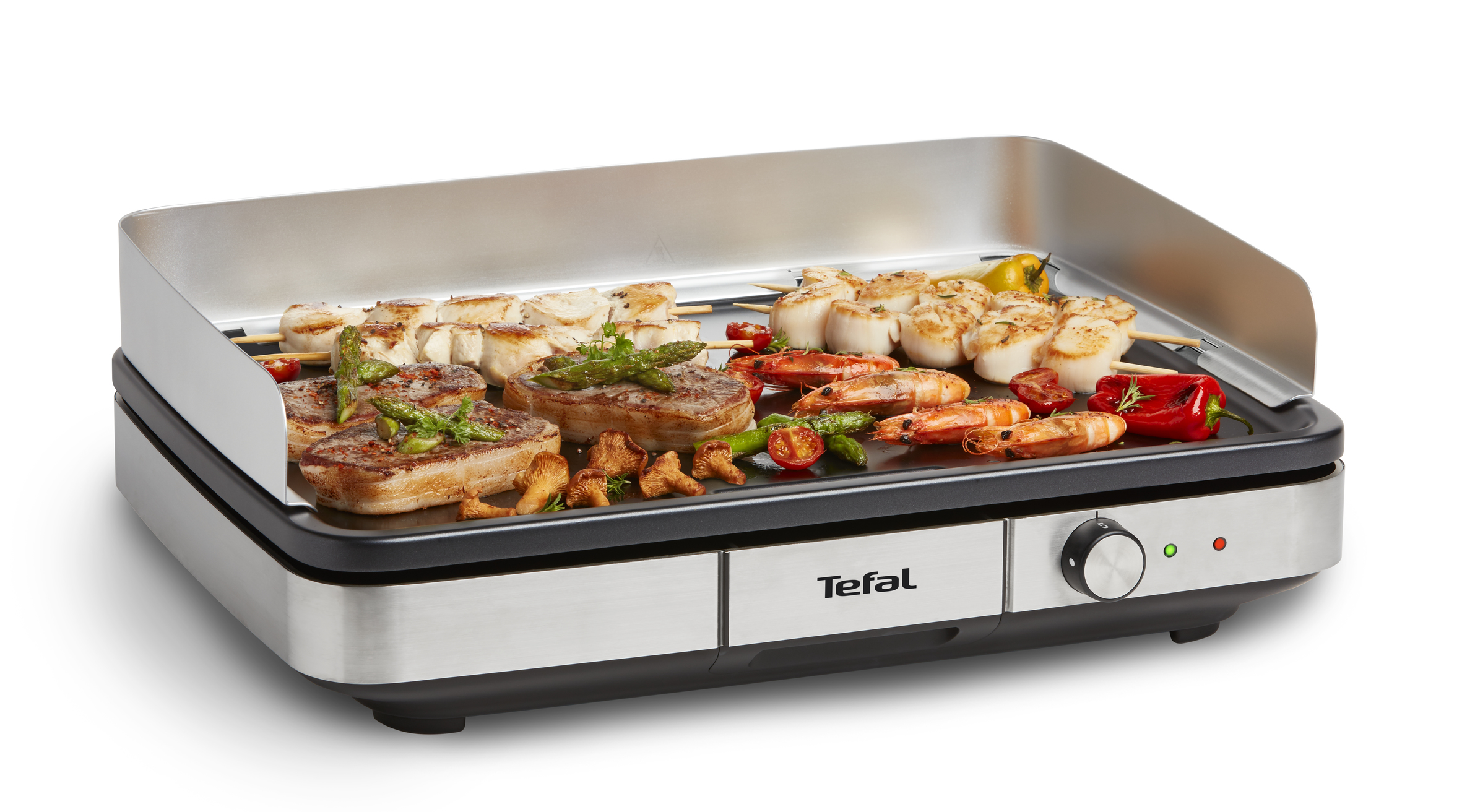 Tefal Elektrogrill Maxi Plancha, schwarz/edelstahl