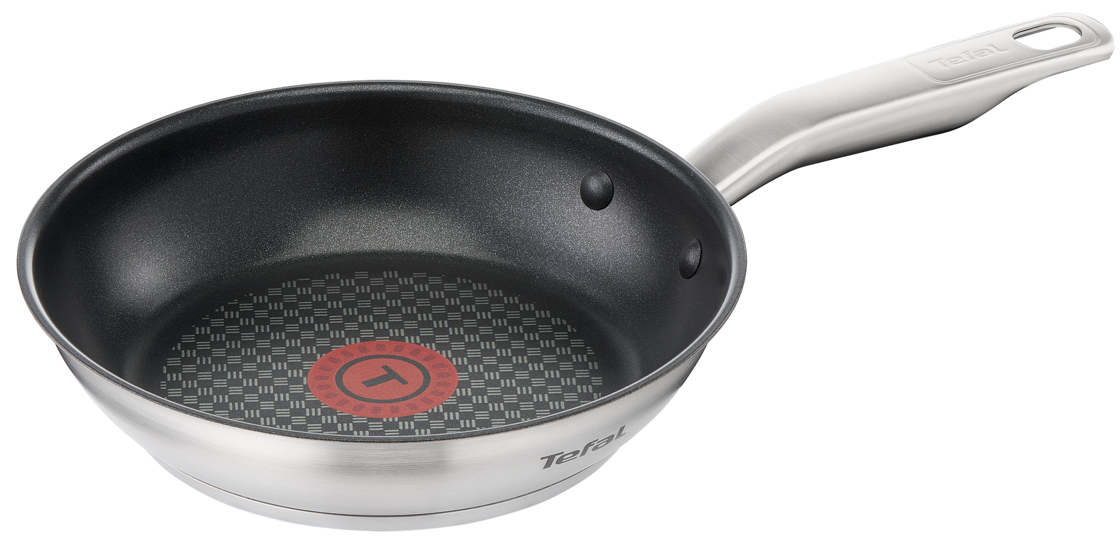 Tefal E4910425 Virtuoso Edelstahlpfanne 24 cm Induktion, Pfanne Titanium Pro für alle Herdarten