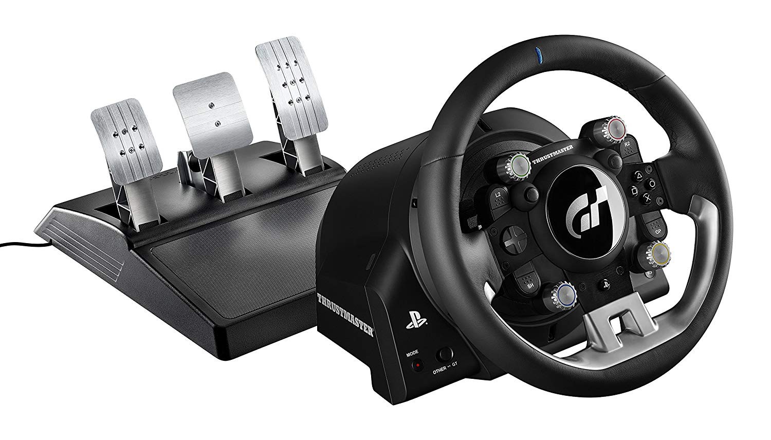 PS4 - Lenkrad / Racing / Steering Wheel mit Pedale #T-GT [Thrustmaster] (mit OVP) (gebraucht)