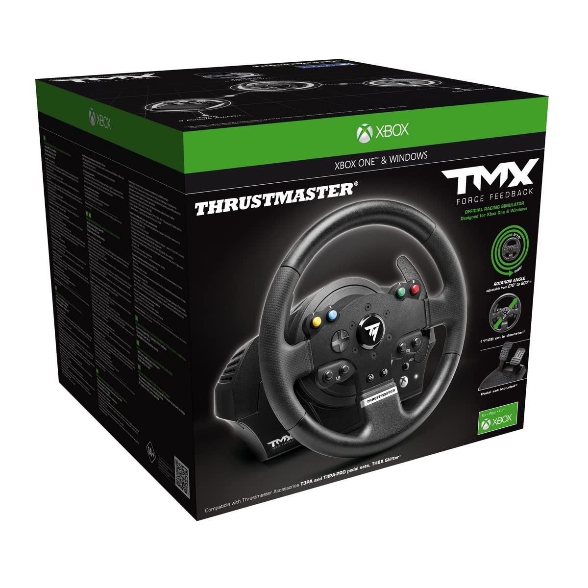 Xbox One - Lenkrad / Racing / Steering Wheel mit Pedale #TMX Force Feedback (für PC/XBO) [Thrustmaster] (mit OVP) (sehr guter Zustand) (gebraucht)