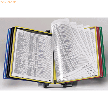 Tarifold Sichttafelständer A4 Fold Five mit 10 Sichttafeln farbig sort