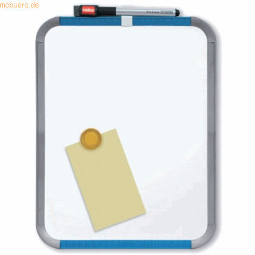 Nobo Weißwandtafel Slimline Stahl magnetisch Kunststoffrahmen 360x280m