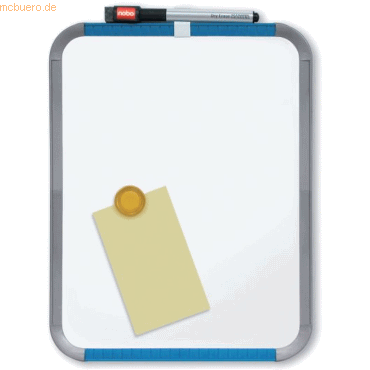 12 x Nobo Weißwandtafel Slimline Stahl magnetisch Kunststoffrahmen 360