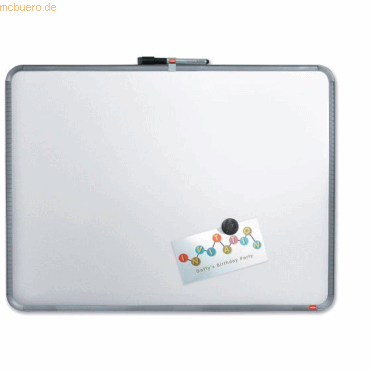 Nobo Weißwandtafel Slimline Stahl magnetisch Kunststoffrahmen 580x430m