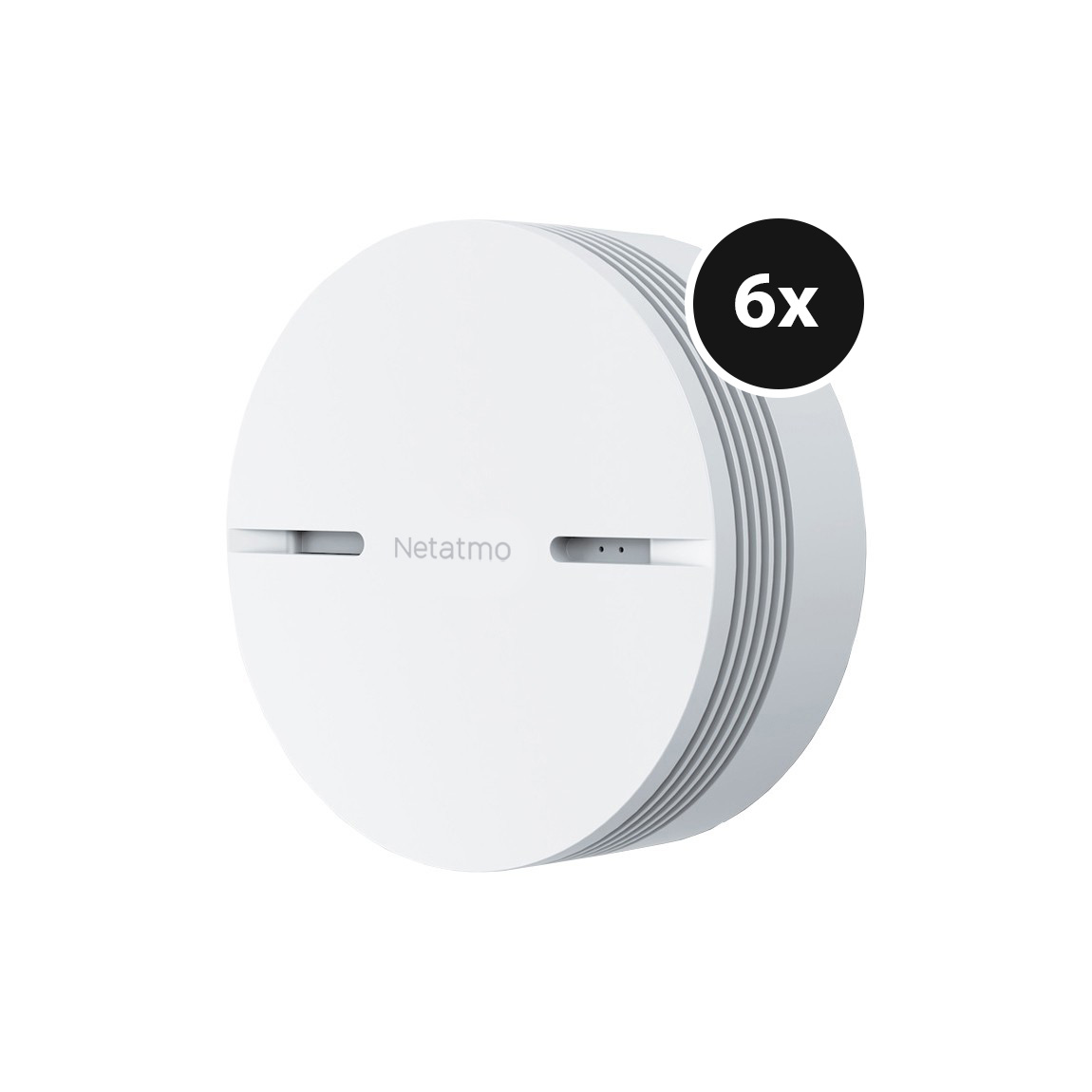 Netatmo Smarter Rauchmelder - 6er-Set (+GRATIS Hombli Lichterkette)