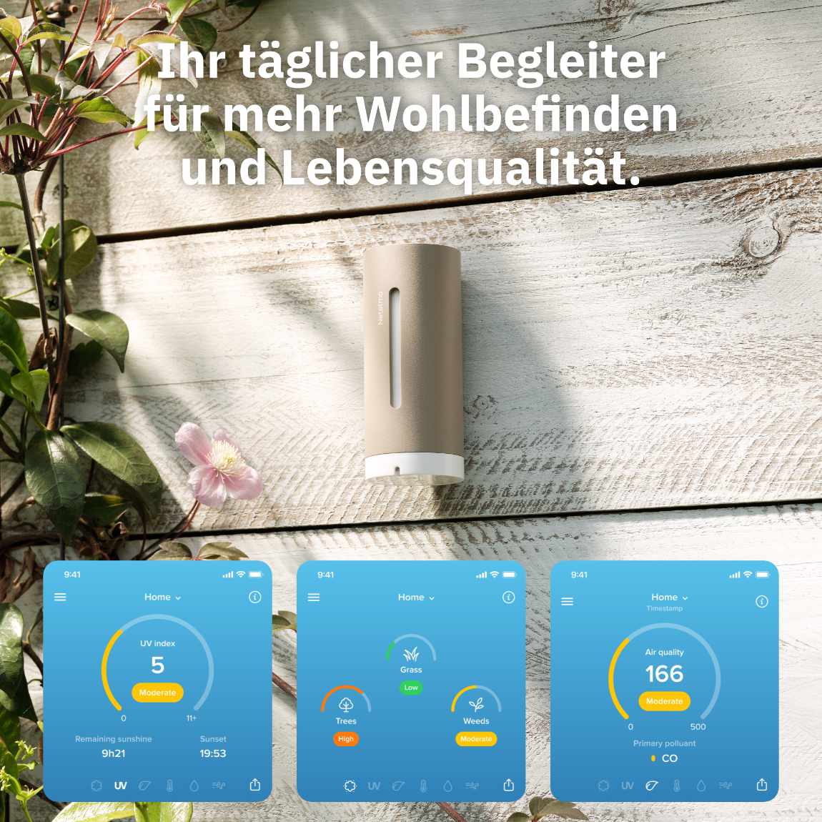 Netatmo Wetterstation Original (2. Gen) + gratis Shield (Schutz- und Außenhalterung)