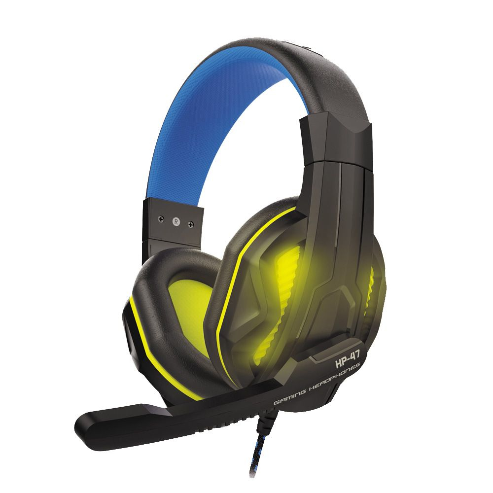 Steelplay HP-47 Gaming-Headset schwarz, blau
