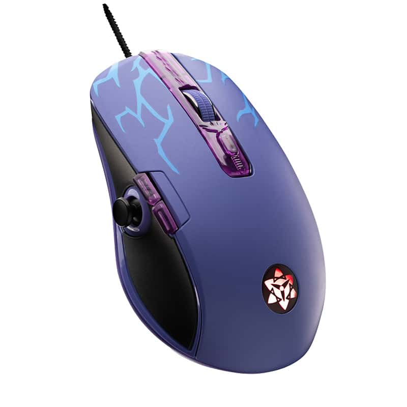 LEXIP Sasuke Gaming Maus kabelgebunden blau, schwarz