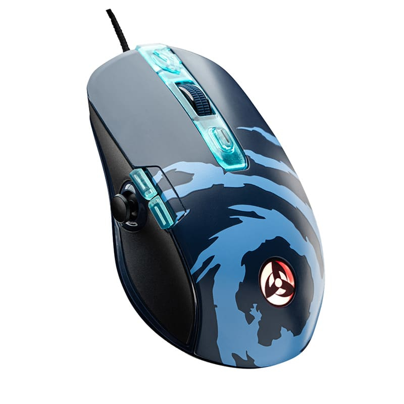 LEXIP Kakashi Gaming Maus kabelgebunden blau, schwarz