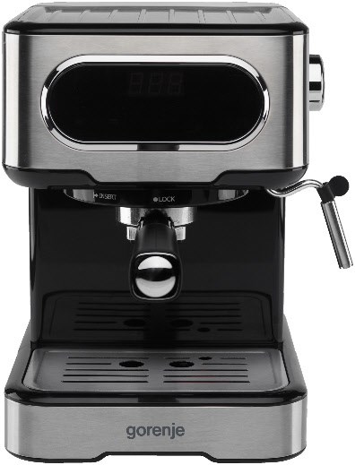 ESCM15DBK Siebträgermaschine silber