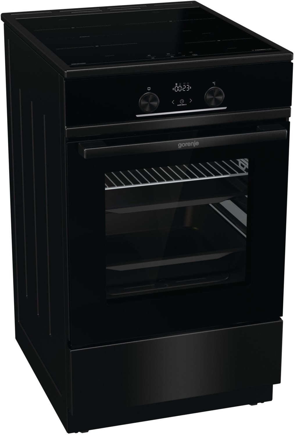 GEIT5C60XPG Stand-Elektroherd mit Induktionsfeld tiefschwarz