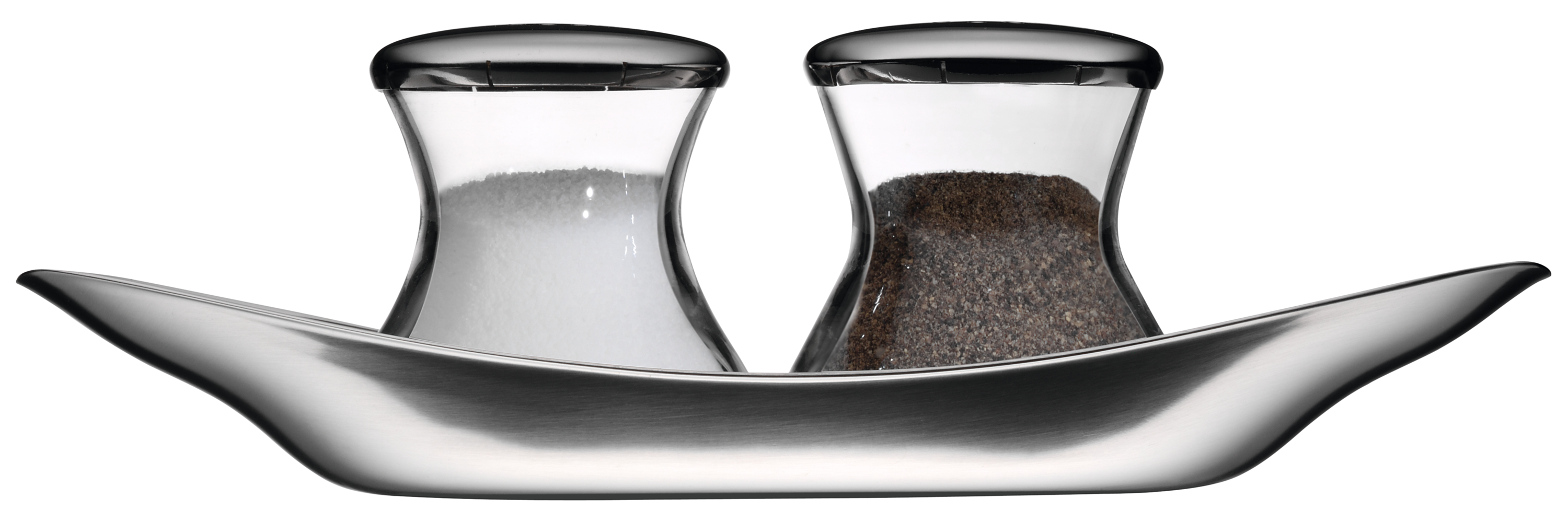 WMF Wagenfeld Salz- und Pfefferstreuer-Set, 3-teilig