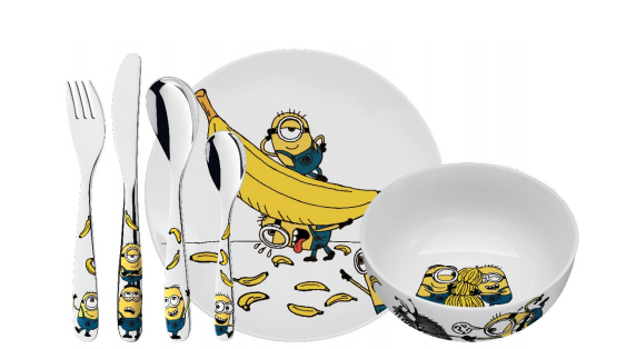 WMF Kinderbesteck-Set Minions®, 4-teilig