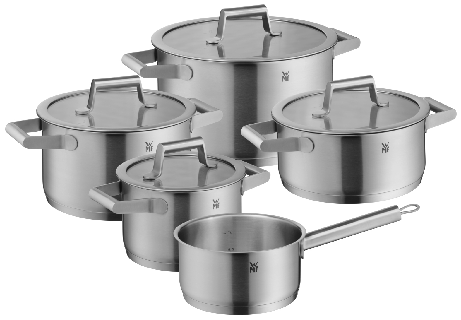 WMF Topf-Set Comfort Line silber 5-tlg.