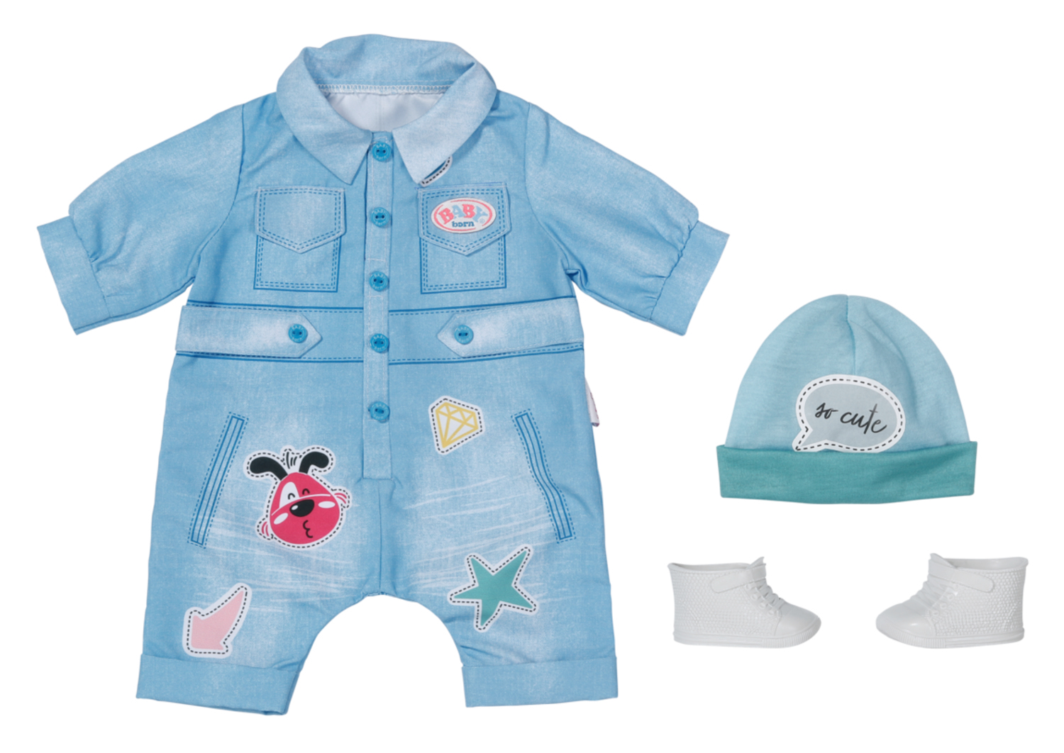 Zapf Creation® Deluxe Jeans Overall BABY born Puppenzubehör