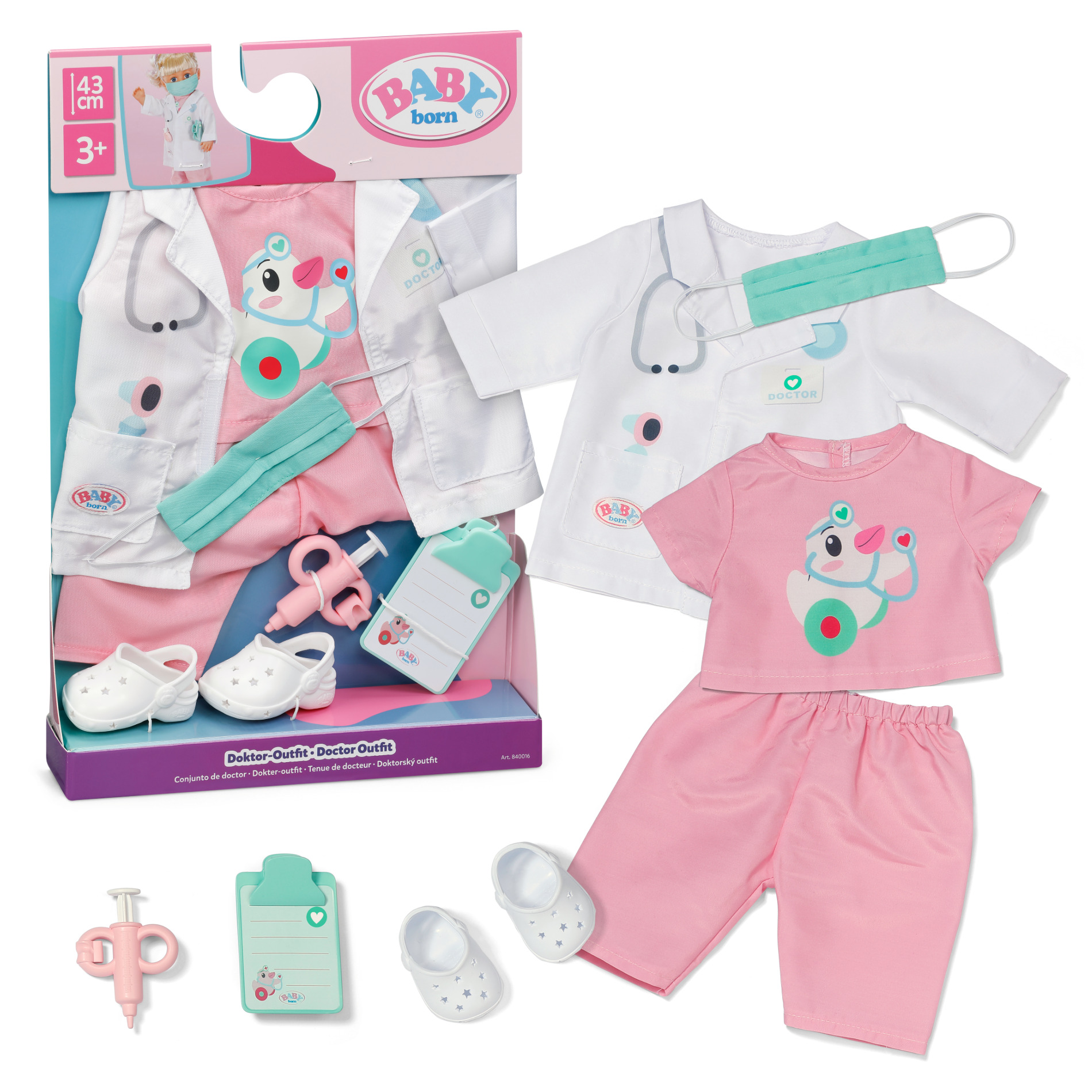ZAPF Creation Zapf Baby born Doktor-Outfit 43cm (840016)