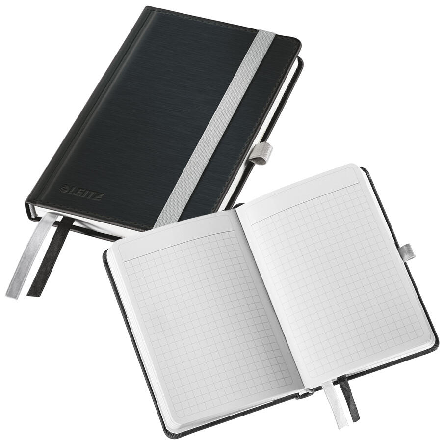 LEITZ Notizbuch DIN A6 kariert, 160 Seiten