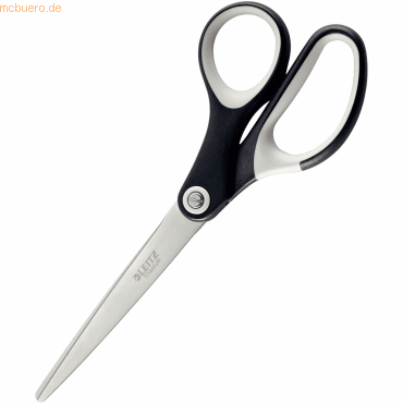 LEITZ® Schere Titanium 5416, ergonomischer Griff, für Links/Rechtshänder, L 180 mm, titanbeschichteter Stahl/Kunststoff, schwarz