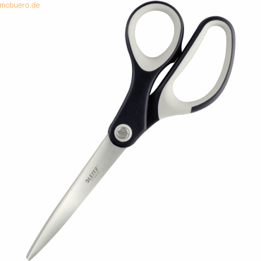LEITZ® Schere Titanium 5417, ergonomischer Griff, für Links/Rechtshänder, L 205 mm, titanbeschichteter Stahl/Kunststoff, schwarz