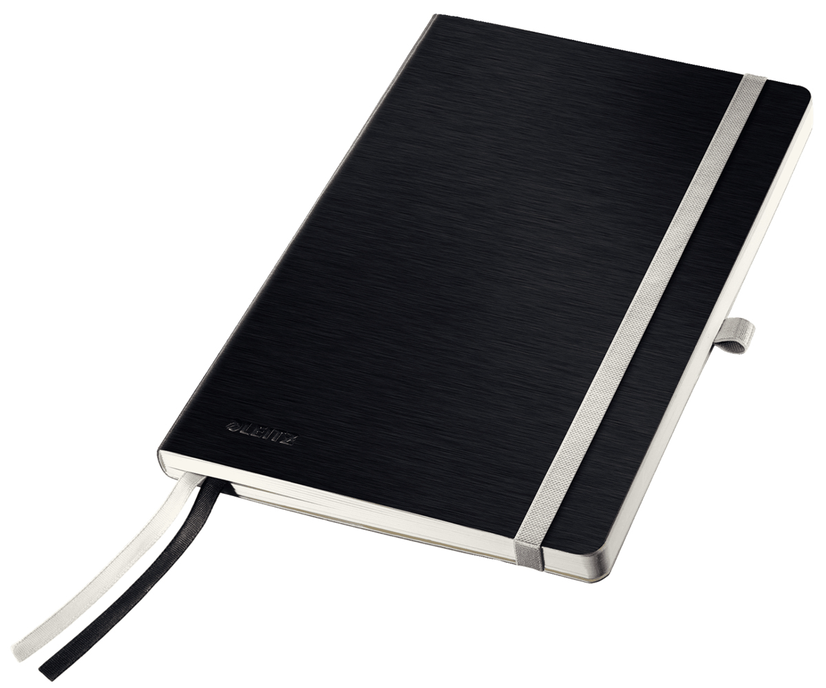 LEITZ Notizbuch Style DIN A5 blanko, schwarz Softcover 160 Seiten, 1 St.