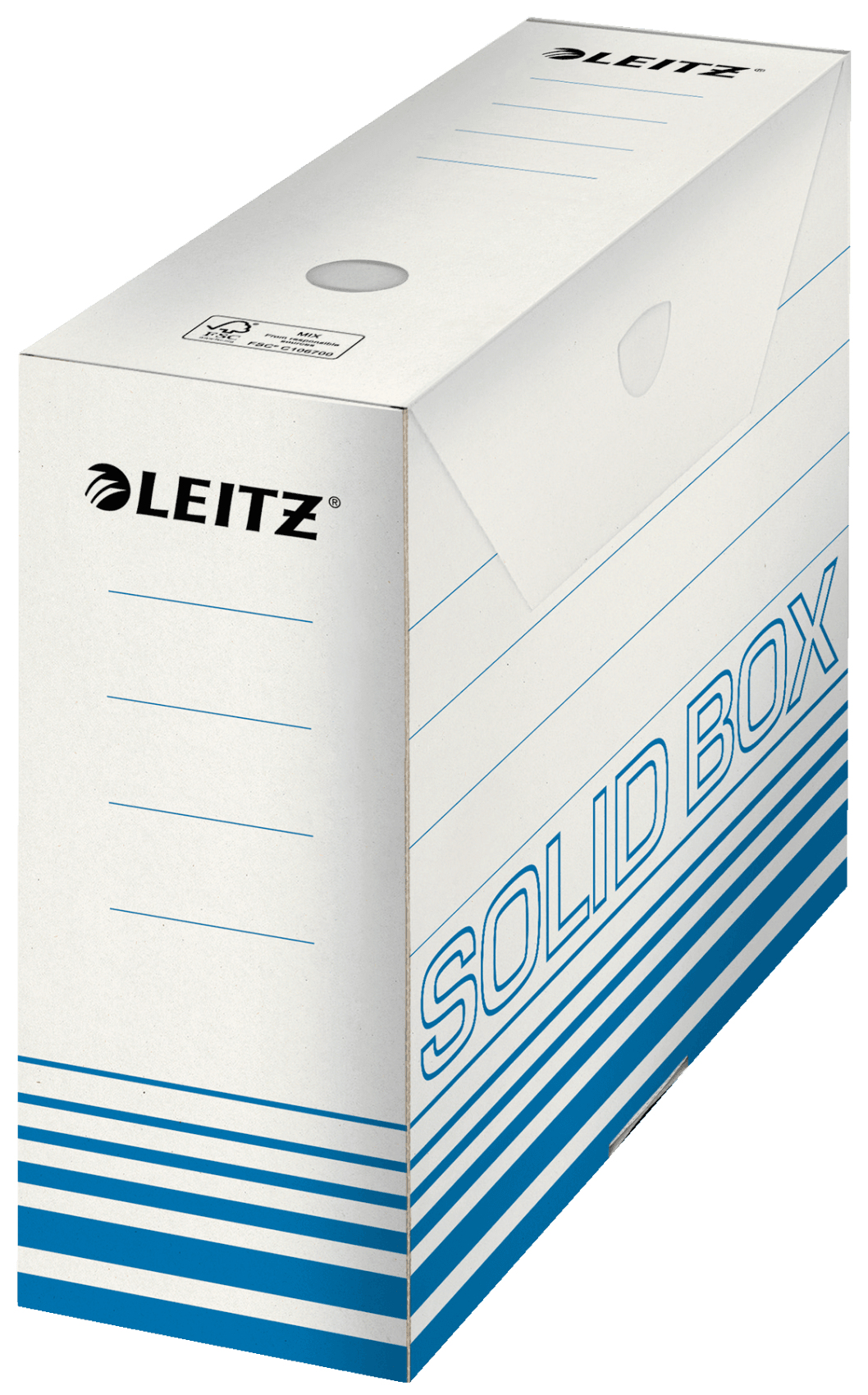Leitz Archivbox Solid 100mm Wellpappe hellblau