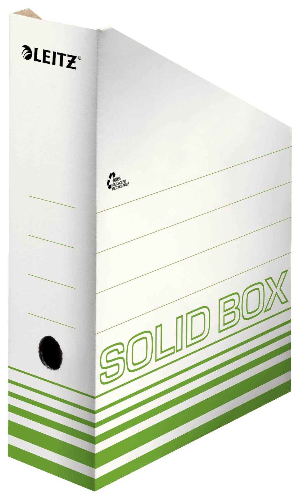 10 x Leitz Archiv-Stehsammler Solid A4 Wellpappe hellgrün