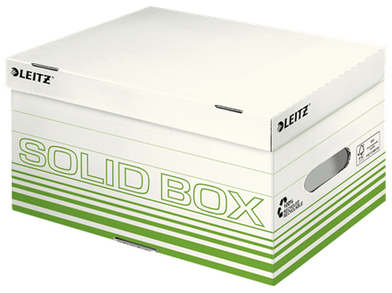 10 x Leitz Archiv Container S A4 mit Klappdeckel Wellpappe hellgrün
