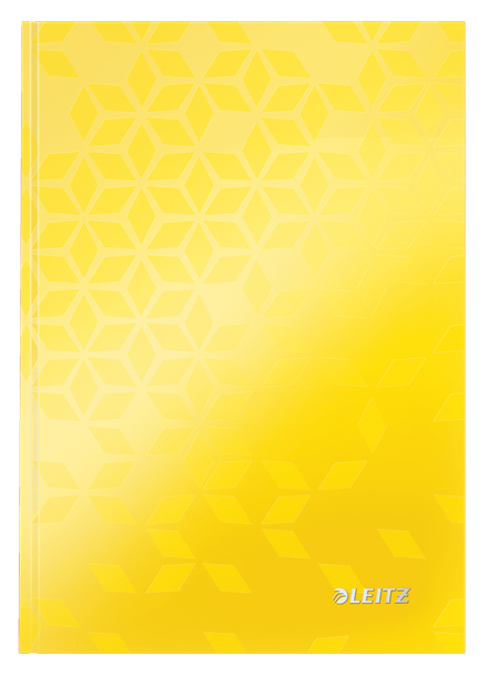 6 x Leitz Notizbuch Wow A5 80 Blatt liniert gelb