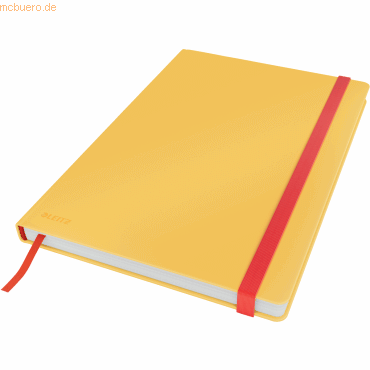 Notizbuch Leitz Cosy, DIN B5, kariert, 100 g/m² Papier, 80 Blatt, Hardcover, gelb