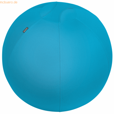 Sitzball Leitz Ergo Cosy, Stärkung der Rücken- und Rumpfmuskulatur, Stoffüberzug, ⌀ 650 mm, blau