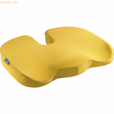 Leitz Sitzkissen Ergo Cosy, ergonomisch, abnehmbarer Stoffbezug, B 470 x T 370 x H 90 mm, gelb