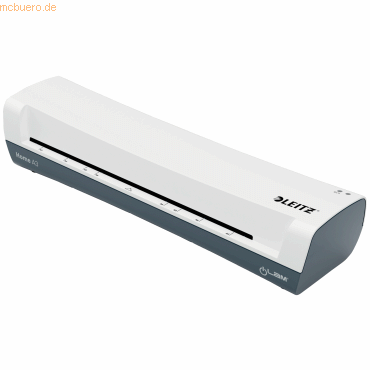 Leitz Laminiergerät iLAM Home A3 EU, bis A3, für Folien mit Stärke 75-125 µm, 300 mm/min, inkl. Folien-Starterkit, weiß-grau