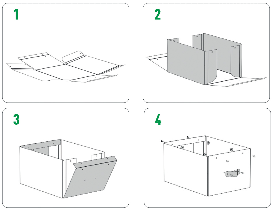 2 LEITZ Puro Aufbewahrungsboxen 7,0 l beige 20,0 x 28,0 x 15,0 cm