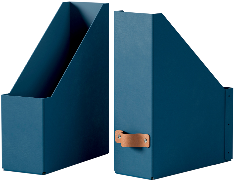 2 LEITZ Stehsammler Puro 24710068 dunkelblau Karton, DIN A4