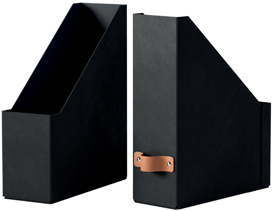 2 LEITZ Stehsammler Puro 24710095 schwarz Karton, DIN A4