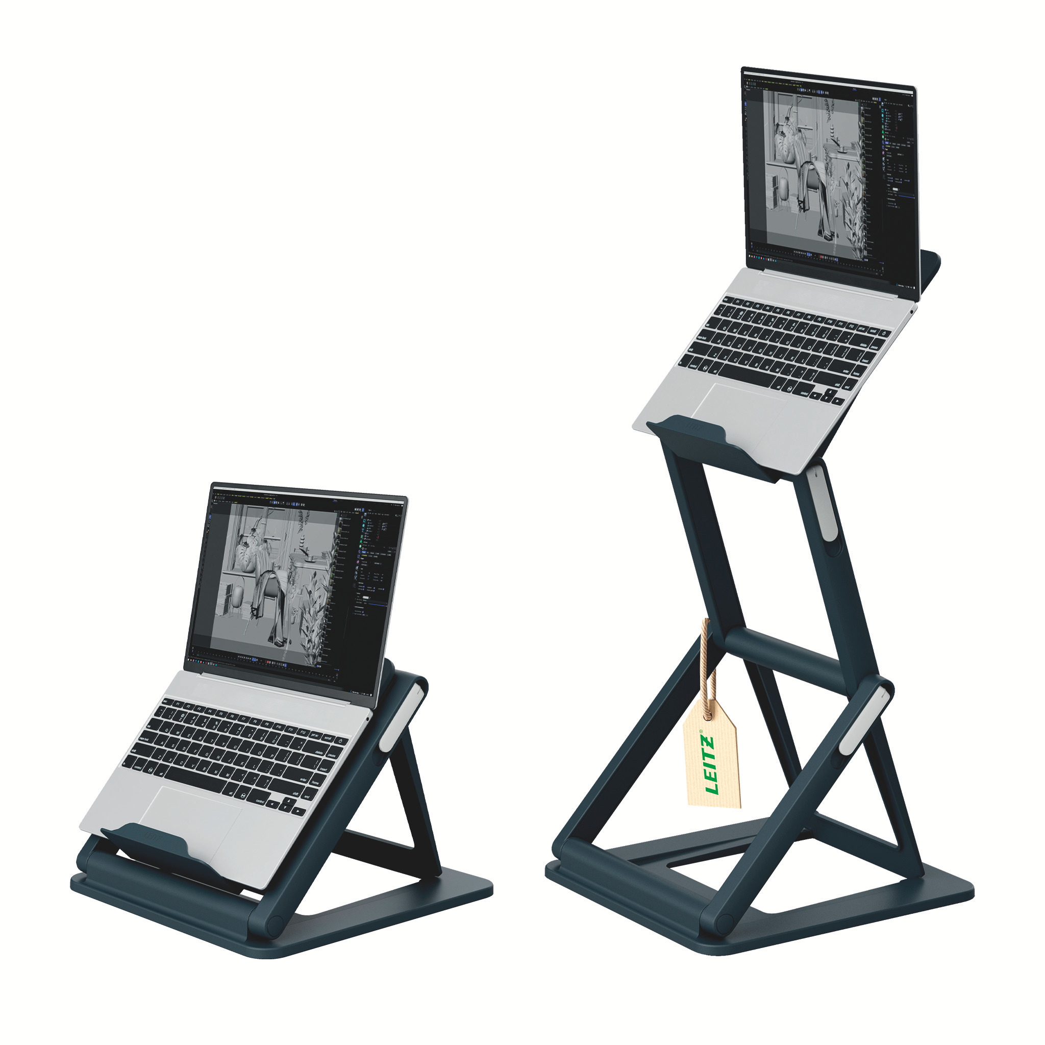 LEITZ Laptop-Ständer Ergo 2-in-1 Sitz-Steh schwarz (65890089)