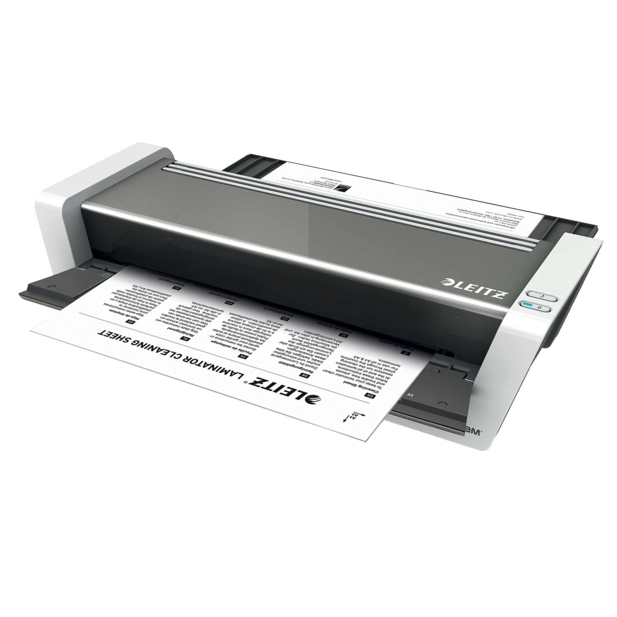 5 LEITZ Reinigungsblätter für Laminiergeräte glänzend für A3, A4