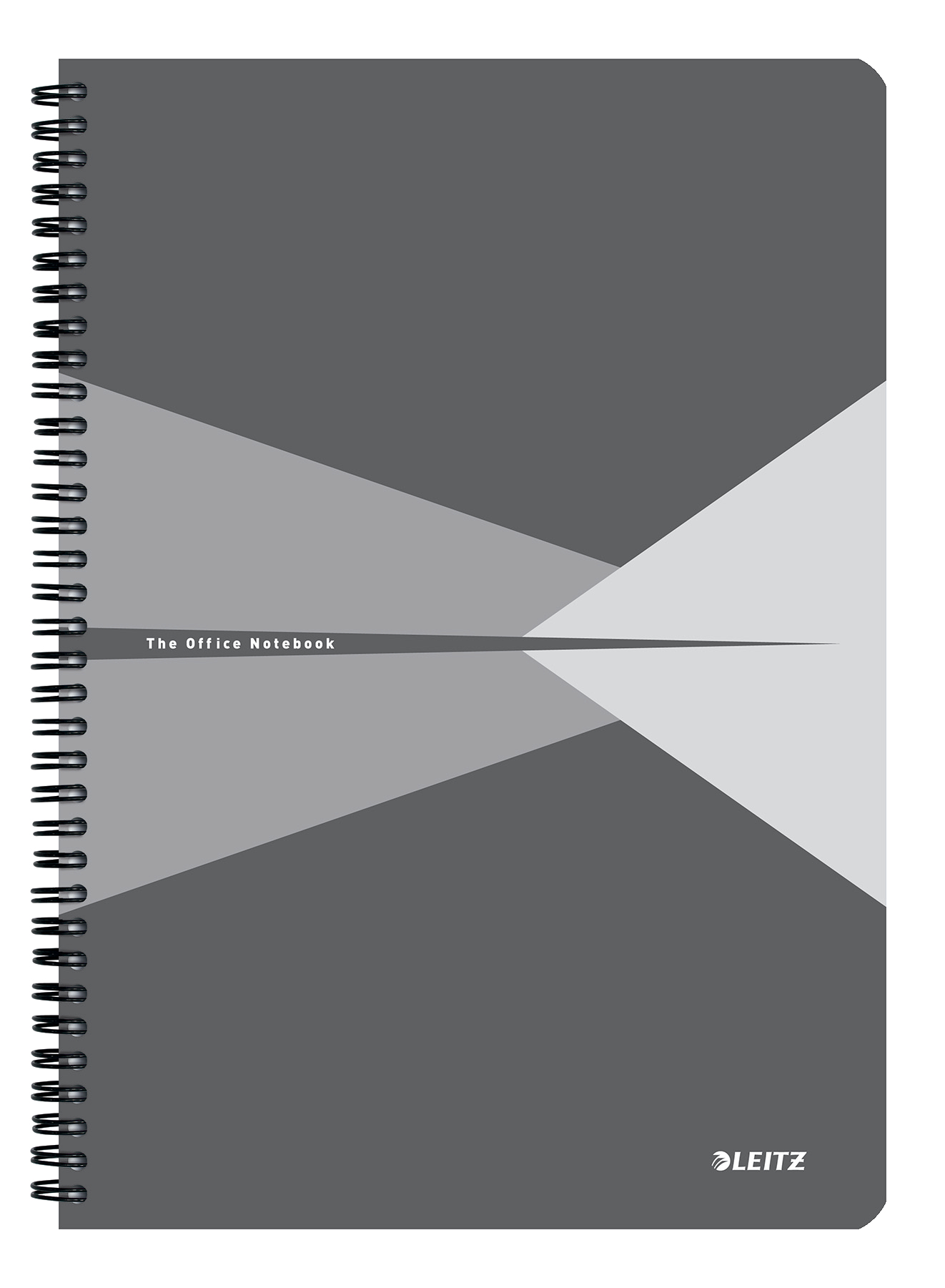 5 x Leitz Collegeblock Office A4 PP liniert grau