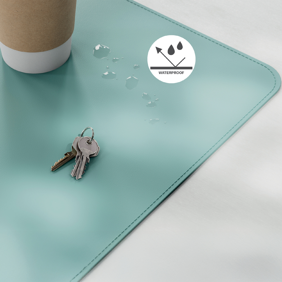 LEITZ Schreibtischunterlage groß mint Kunststoff 80,0 x 40,0 cm, 1 St.