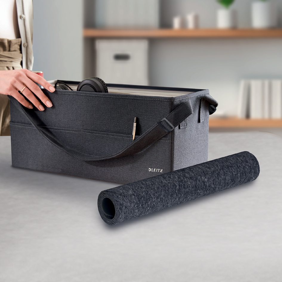 LEITZ Schreibtischunterlage grau Filz 70,0 x 36,0 cm, 1 St.