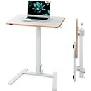 Schreibtisch Leitz Ergo Compact, rechteckig, Sitz-/Stehfunktion, höhenverstellbar, zusammenklappbar, tragbar, B 650 x T 470 x H 740-1090 mm, weiß