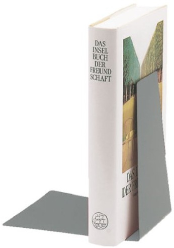 10 x Leitz Buchstütze 125x145x140mm Metall grau