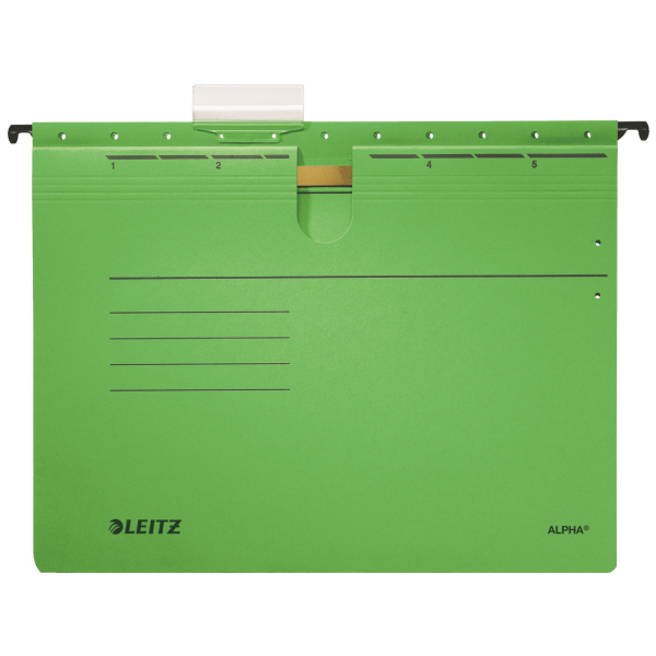 1984 Hängehefter ALPHA® - kfm. Heftung, Recyclingkarton, grün