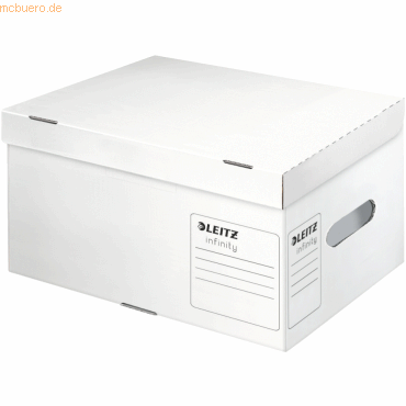 Leitz Archivbox Infinity A4 mit Deckel weiß