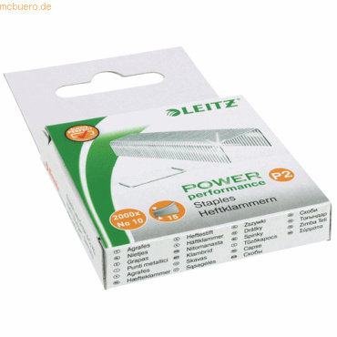6 x Leitz Heftklammer P2 No. 10 VE=2000 Stück
