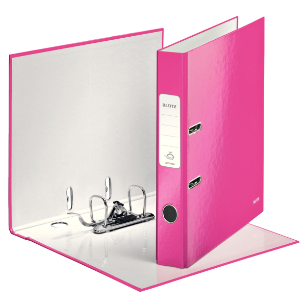 LEITZ Ordner WOW, 180 Grad, DIN A4, 50 mm, pink